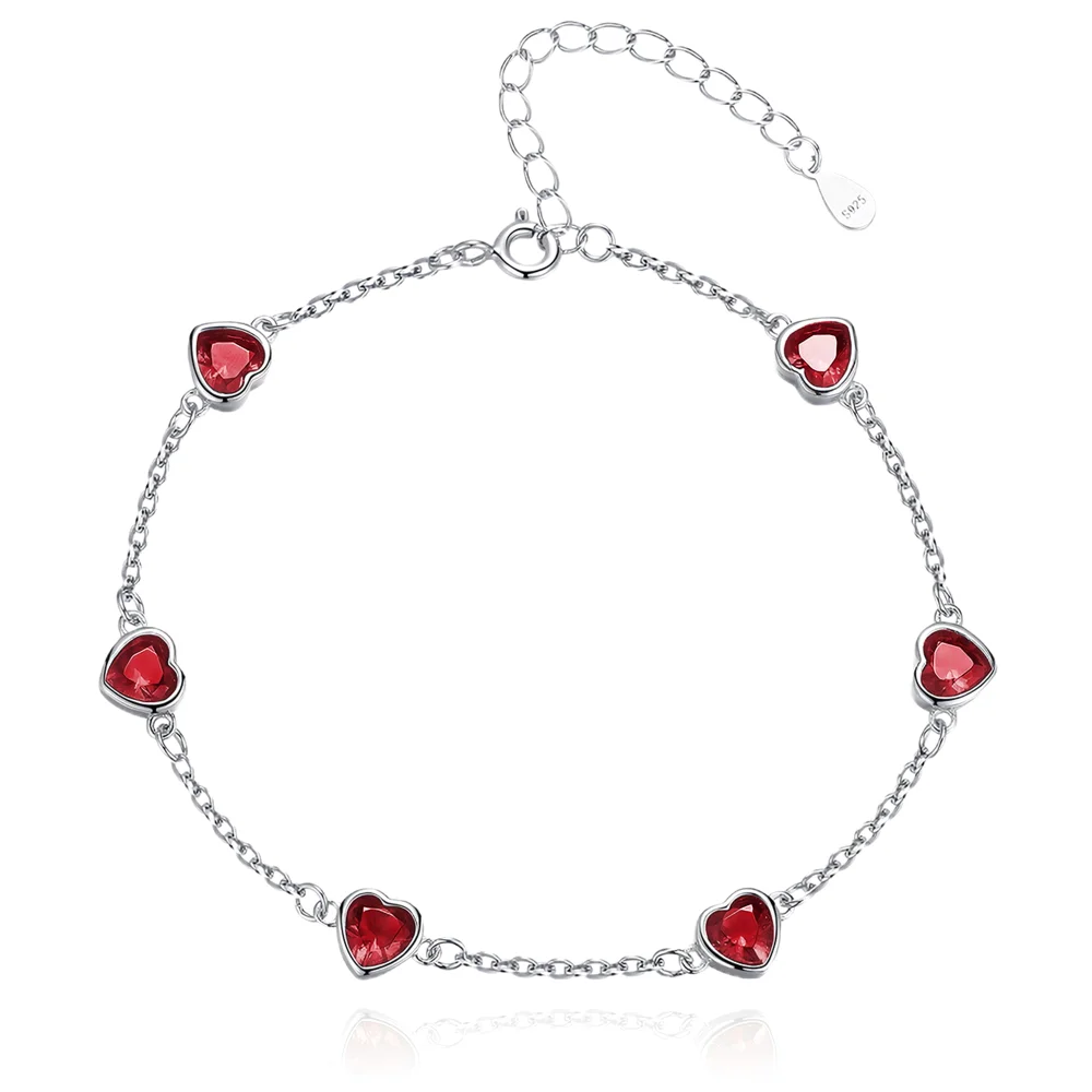 EVERU Heart Birthstone Bracelet